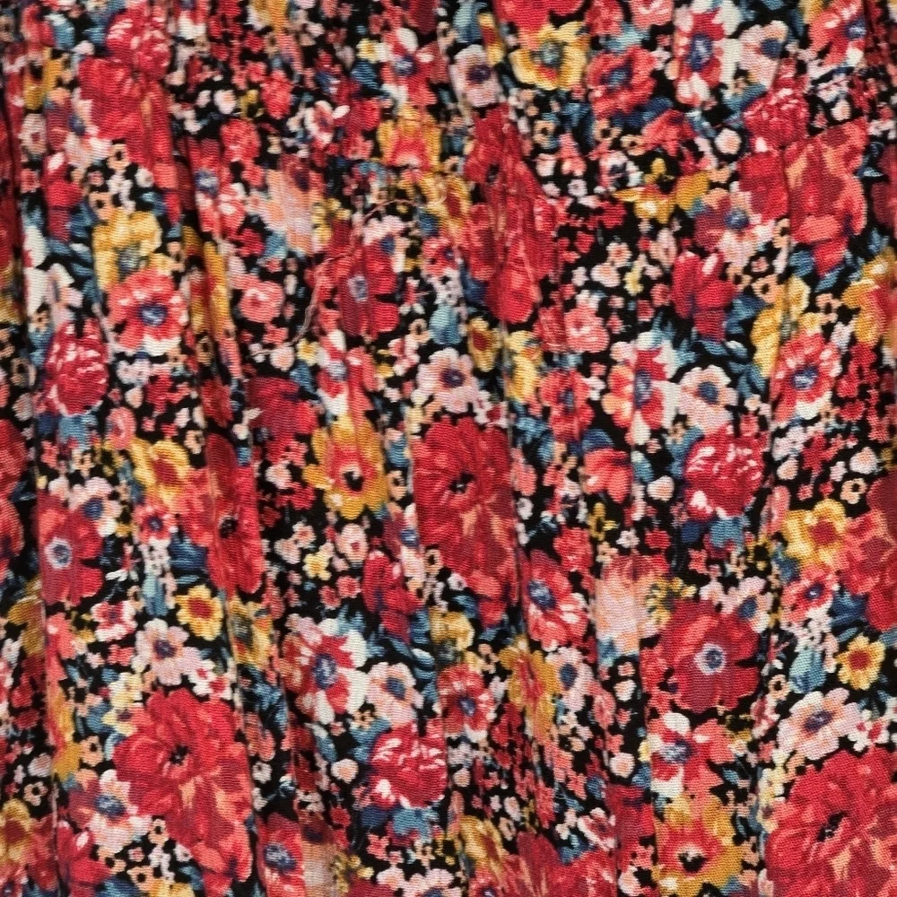 Hayden Los Angeles NWT Floral Print Ruffled Square Neck Midi Dress 2X - Picture 5 of 9